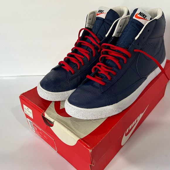 Nike Blazer Mid Trainers In Blue size 13 - Picture 9 of 16